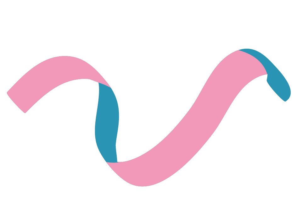 VEERA_Vtunnus Veera-hankkeen V- logo, värillinen pinkki-turkoosi