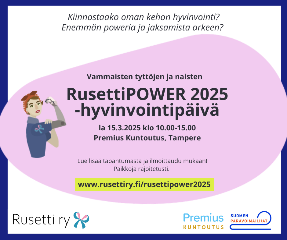 Tapahtuman mainoskuva, jossa tapahtuman slogan ja päivämäärä sekä linkki sivustolle.