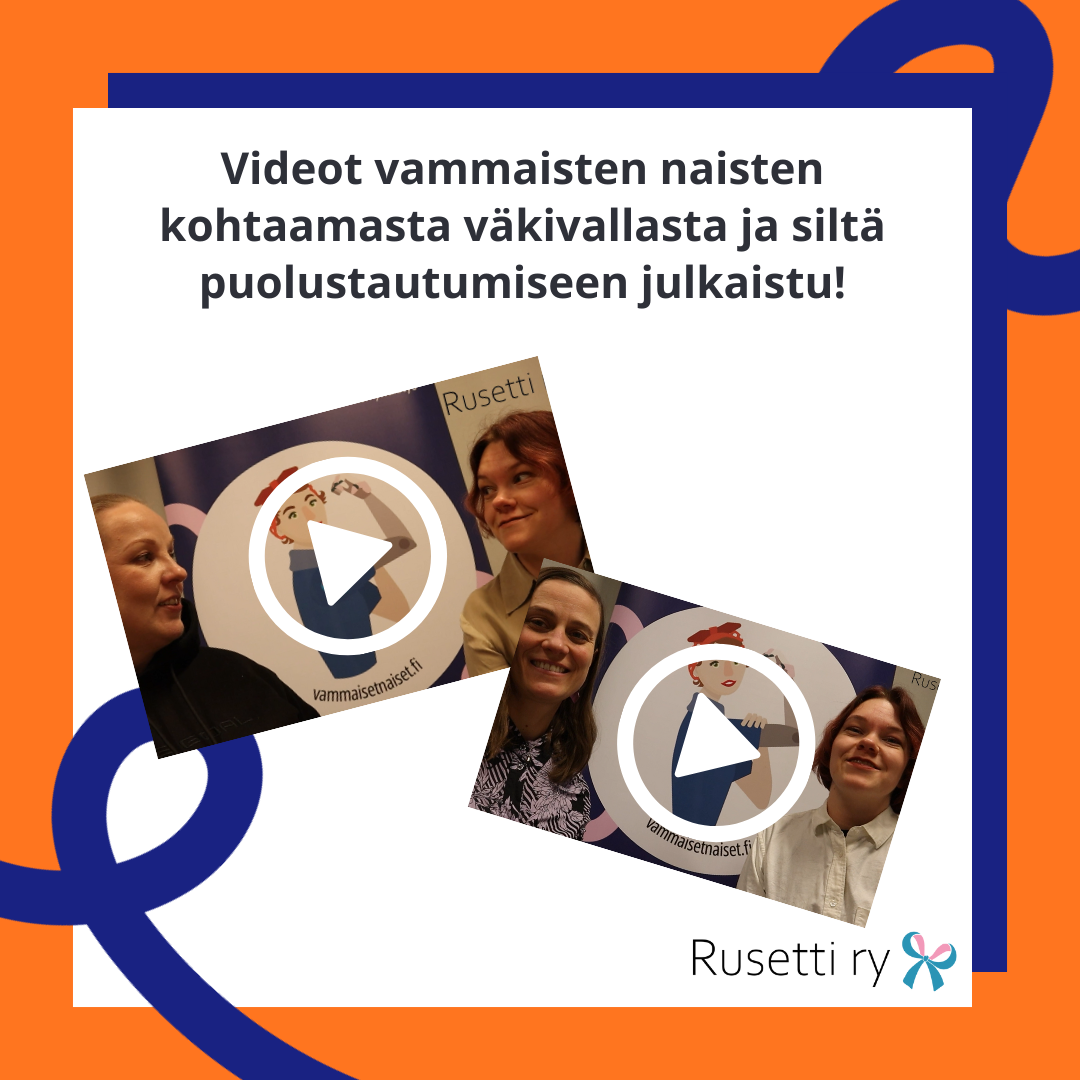 Kuvituskuva videoiden julkaisusta. Taustavärinä oranssi ja kuvassa kaksi still-kuvaa videoista.